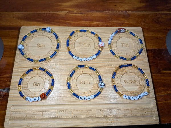 Maroa-Forsyth High School bead bracelets