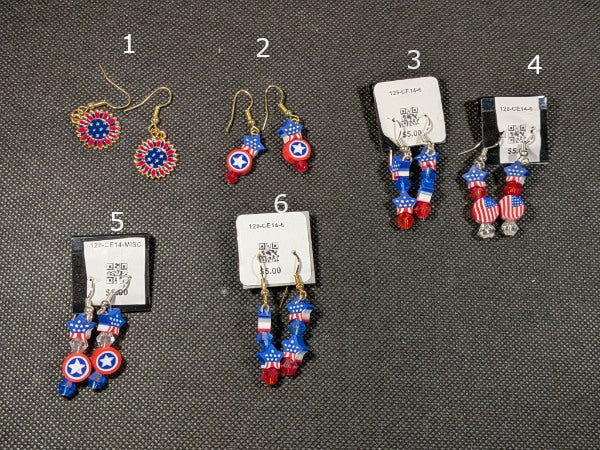 USA earrings