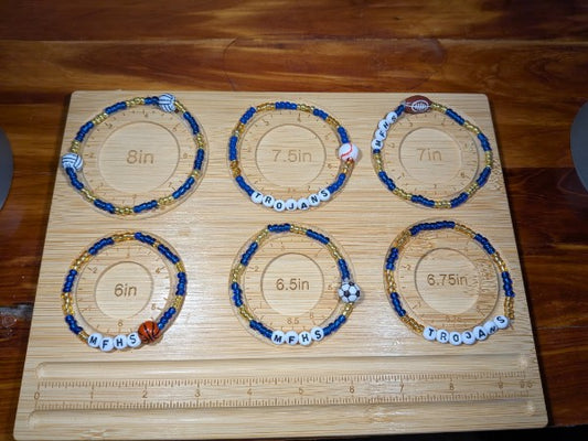 Maroa-Forsyth High School bead bracelets