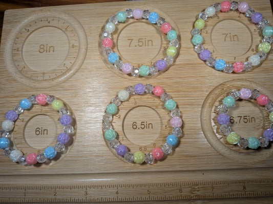 Pastel bead bracelets