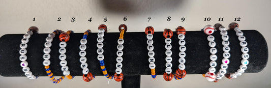 University of Illinois Fighting Illini bead bracelets